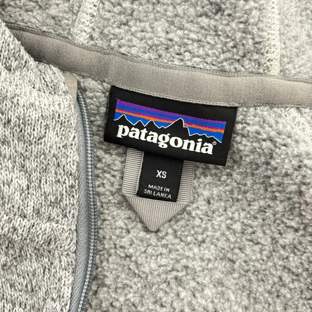 Patagonia Women’s Sweater Fleece Jacket Light Gray XS Full-Zip Outdoor Cozy
